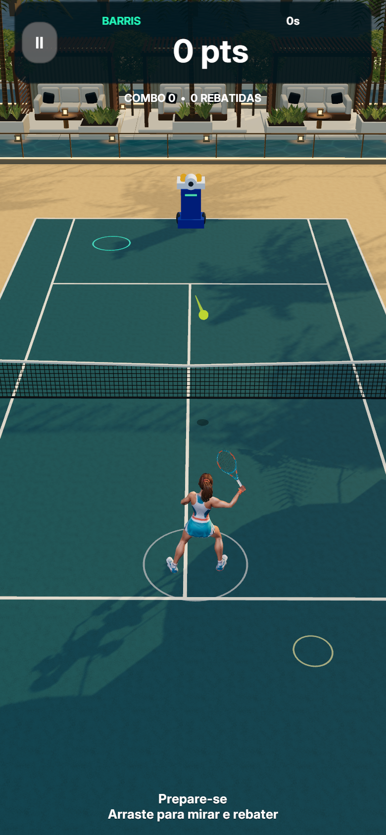 Rally Club tennis gameplay